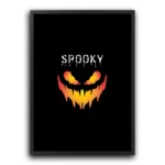 spooky halloween poster plakat z dynią Spooky Jack-o'-Lantern