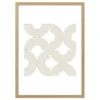Plakat Minimalistyczny Fale Symetrii minimalistyczny obraz na ścianę dekoracja do salonu boho drewniana rama