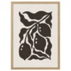 plakat Owocowa Sylwetka minimalistyczny obraz na ścianę dekoracja do salonu boho drewniana rama
