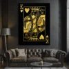 canvas obraz na płótnie king of hearts obraz na ścianę z motywem karty do gry Obraz Płótno Król Serce
