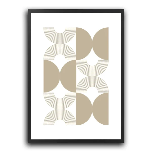 plakat Geometryczne Echo boho minimalistyczny obraz na ścianę dekoracja do salonu