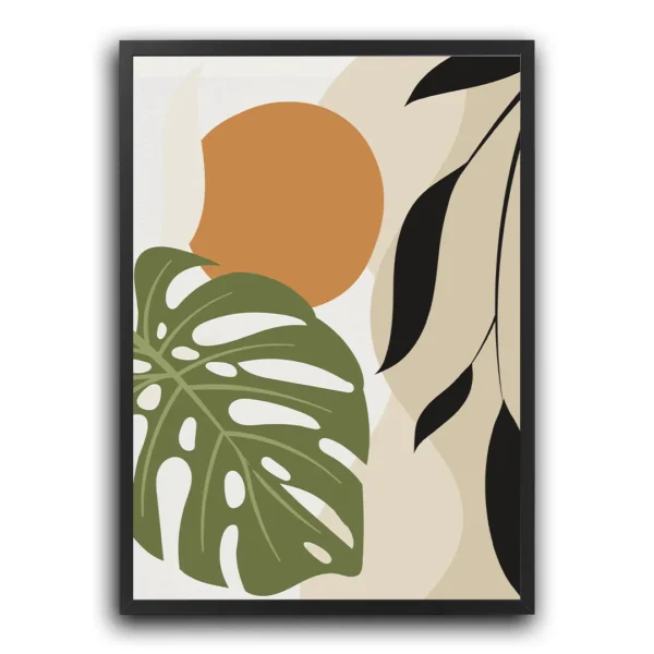 plakat Tropikalny Minimalizm boho minimalistyczny obraz na ścianę dekoracja do salonu