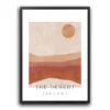 poster plakat boho the desert sundown obraz na ścianę minimalistyczny