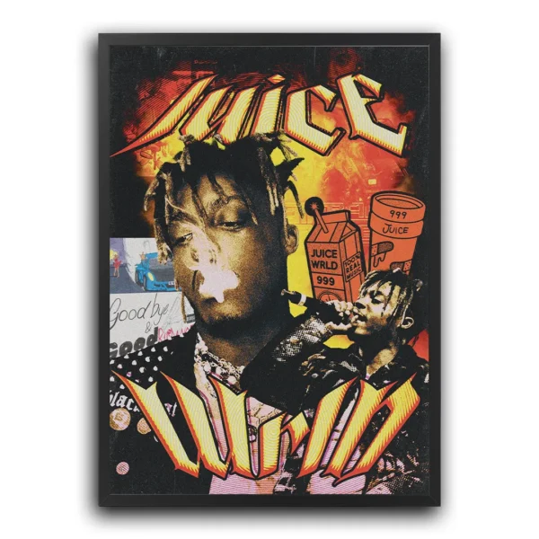 poster plakat juice wrld obraz na ścianę z motywem muzycznym usa rap