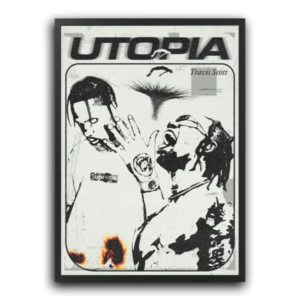 poster plakat travis scott utopia rap usa hiphop obraz na ścianę z raperem plakat muzyczny