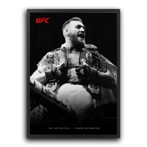 plakat conor mcgregor ufc sport obraz na ścianę w ramie dekoracja na ścianę do domu fighter ufc