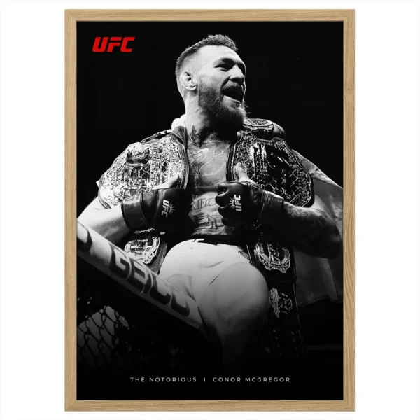 plakat conor mcgregor ufc sport obraz na ścianę w ramie dekoracja na ścianę do domu fighter ufc
