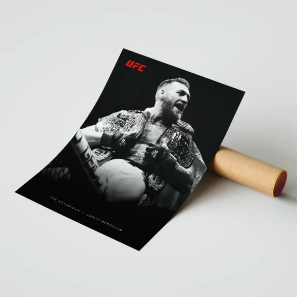 plakat conor mcgregor ufc sport obraz na ścianę w ramie dekoracja na ścianę do domu fighter ufc
