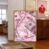 plakat rose dollars drewniana rama trendy poster obraz na ścianę w nowoczesnym stylu dekoracja ścienna do salonu