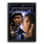 plakat skazani na shawshank w ramie plakat filmowy obraz na ścianę z motywem filmu dekoracja na ścianę do salonu pokoju movie poster