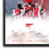 plakat piłkarski arsenal the gunners obraz na ścianę dla fanów piłki nożnej dekoracja do pokoju kibica football poster