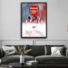 plakat piłkarski arsenal the gunners obraz na ścianę dla fanów piłki nożnej dekoracja do pokoju kibica football poster