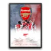 plakat piłkarski arsenal the gunners obraz na ścianę dla fanów piłki nożnej dekoracja do pokoju kibica football poster