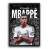 plakat piłkarski Kylian Mbappé Real Madrid francuski piłkarz obraz na ścianę z motywem piłkarskim football dekoracja na ścianę do pokoju football poster