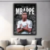 plakat piłkarski Kylian Mbappé Real Madrid francuski piłkarz obraz na ścianę z motywem piłkarskim football dekoracja na ścianę do pokoju football poster