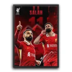 plakat piłkarski mohamed salah egipski król piłka nożna dekoracja na ścianę obraz na ścianę do pokoju football poster liverpool