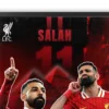 plakat piłkarski mohamed salah egipski król piłka nożna dekoracja na ścianę obraz na ścianę do pokoju football poster liverpool