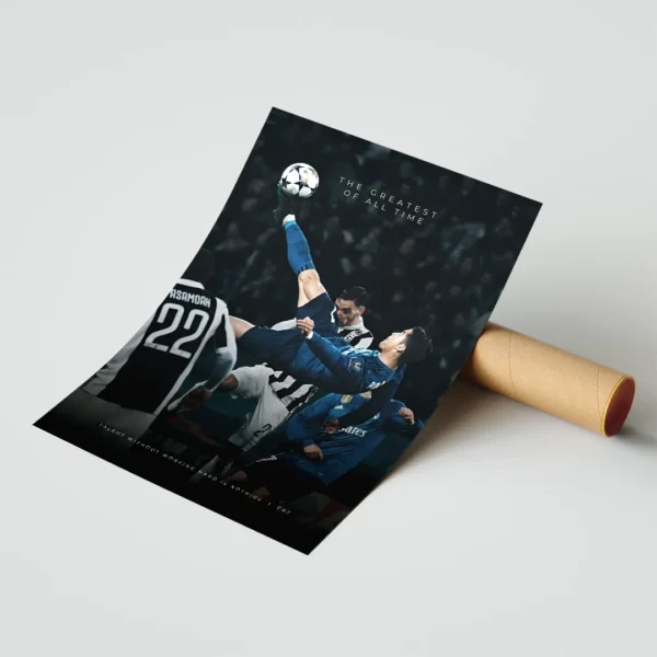 plakat cristiano ronaldo cr7 dekoracja na ścianę z piłkarzem piłka nożna obraz na ścianę z motywem piłki nożnej dekoracja do pokoju