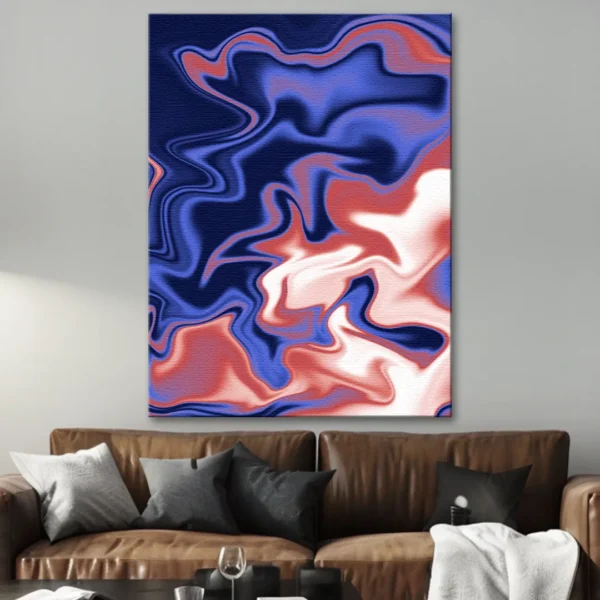 obraz na płótnie abstrakcja Fluid harmony abstrakcyjny obraz na płótnie dekoracja na ścianę z tańcem kolorów dekoracja do salonu abstract