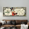 obraz na płótnie btc dollar duck dekoracja ścienna z motywem banknotu scrooge mcduck bitcoin luxury canvas luksusoswa dekoracja obraz na ścianę do salonu