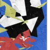 obraz na płótnie shids abstrakcyjny obraz na płótnie dekoracja na ścianę obraz na ścianę z dynamicznym tańcem kolorów abstract dekoracja ścienna do salonu