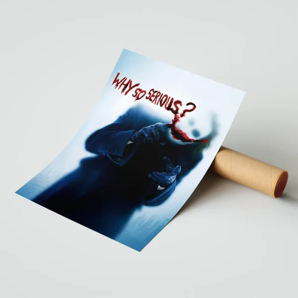 halloween poster plakat why so serious joker dekoracja na ścianę obraz na ścianę z jokerem