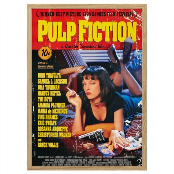 poster pulp fiction quentin tarantino plakat pulp fiction cover plakat pulp fiction okładka obraz na ścianę