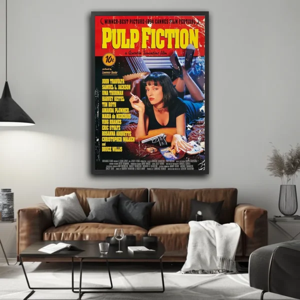 poster pulp fiction quentin tarantino plakat pulp fiction cover plakat pulp fiction okładka obraz na ścianę